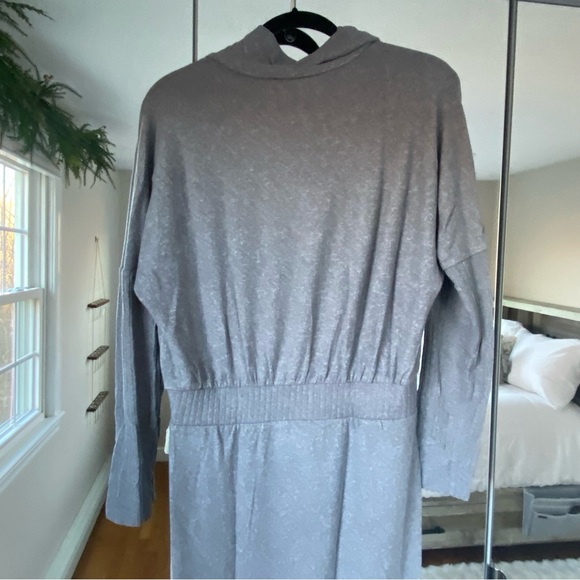 NWT Daily Practice by Anthropologie The Arabella Drapey Dress Cowl Neck Gray M - Picture 9 of 12
